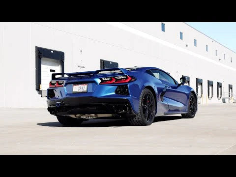 Corsa Performance 21100BLK Cat-Back Exhaust System C8 Corvette - Black Tips