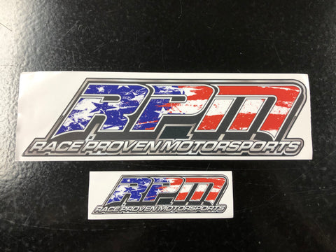 RPM Carbon Fiber Style Stickers