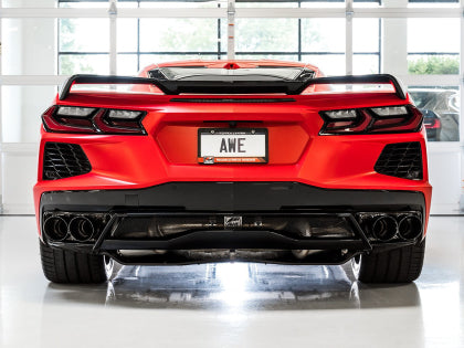AWE Track Edition Exhaust for C8 Corvette -- Diamond Black Tips