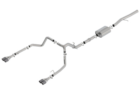 Borla 19 Chevrolet Silverado/GMC Sierra 1500 6.2L SS ATAK Catback Exhaust - Carbon Fiber Tips