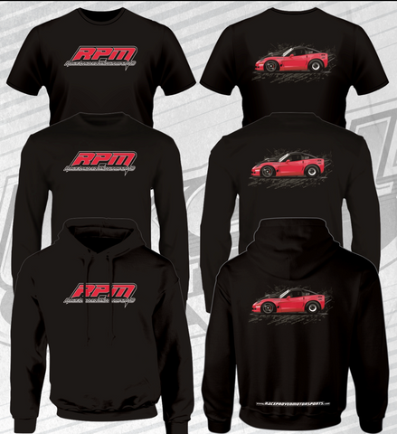 NEW!!!   RPM Corvette Racecar Black Long Sleeve T-Shirt